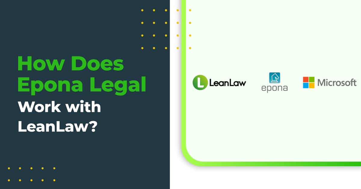 how does epona legal work with leanlaw