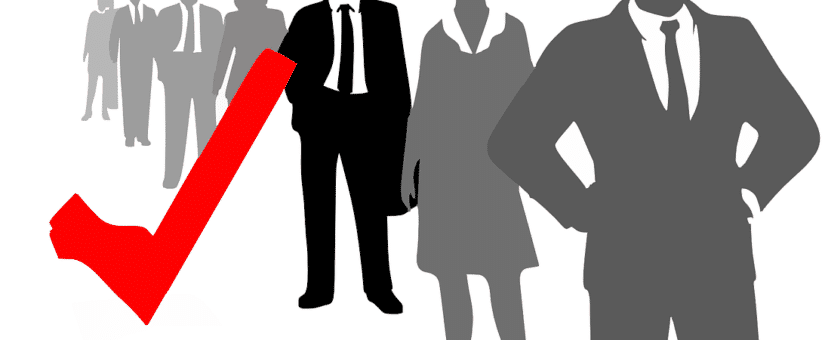LeanLaw Gray and black suited people and red checkmark
