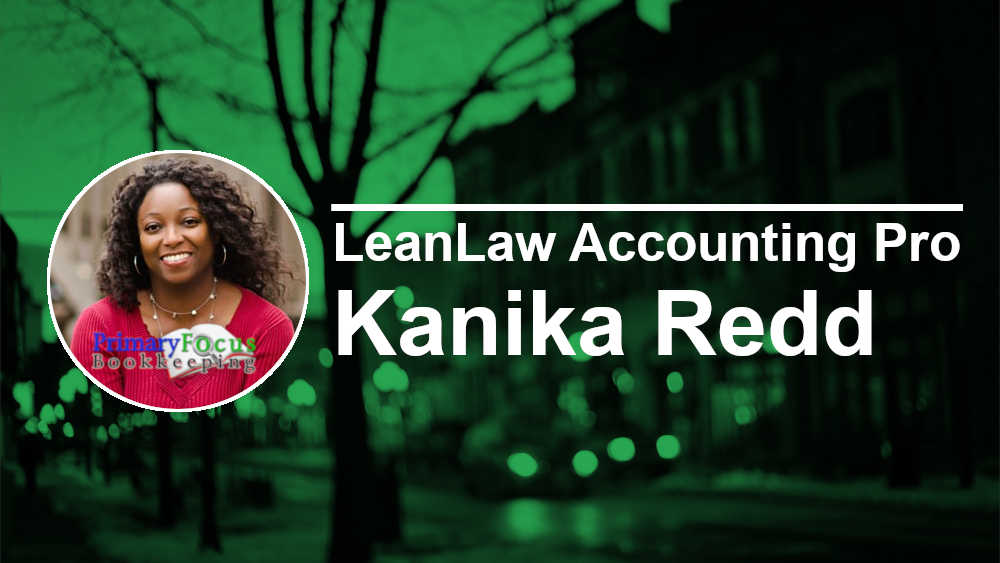 LeanLaw Kanika Redd headshot next to white text