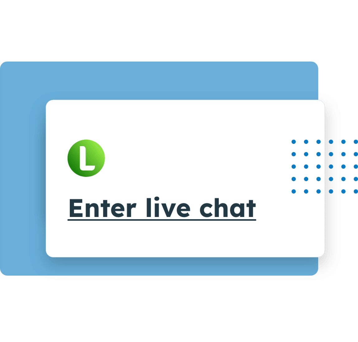 LeanLaw live chat setting.