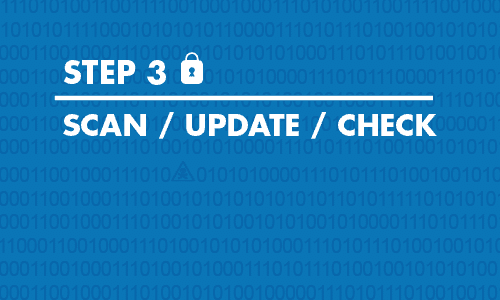 Step 3 Scan Update Check - 5 Immediate Steps To Take When Your Online Law Firm Security Has Been Breached
