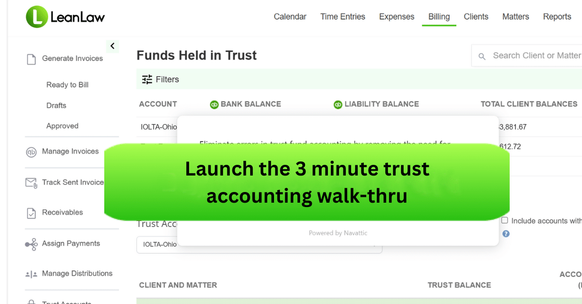 launch trust accounting